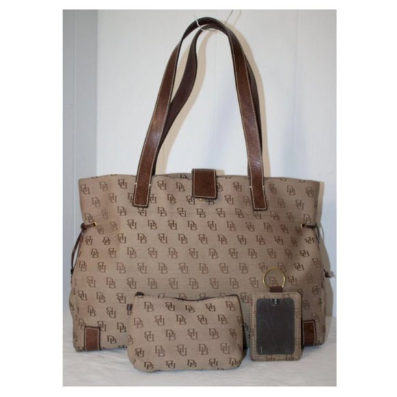 Vintage Dooney & Bourke Anniversary Signature Medium Tote - Picture 2 of 9